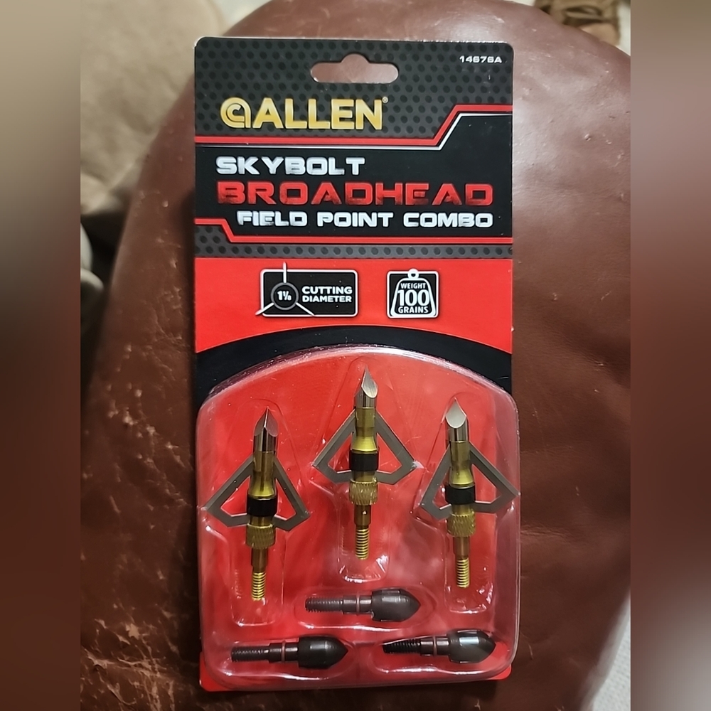 Allen Skybolt Broadhead and Field Point Combo Pack